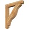 Ekena Millwork Funston Craftsman Rough Sawn Bracket, Western Red Cedar, 6"W x 44"D x 48"H BKT06X44X48FST04RWR - alternate 1